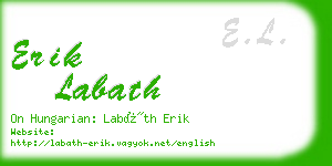 erik labath business card